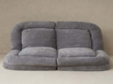 Convertible Fold-Out Single Sofa Bed,Gray,Right, the Right Part of the Complete Product. W244P289257