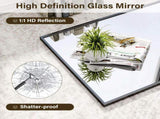 20"x30" Rectangular Bathroom Mirror Wall Mounted Mirror with Metal Frame, Black 87071847