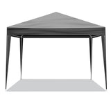 ZNTS 10'x10' Gazebo Waterproof Outdoor Canopy Patio Tent Party Tent for Wedding BBQ Cater, Black 35412420