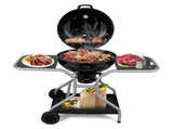 Kettle Charcoal Grill with 2 Side Tables, Storage Shelf, Upgraded Ash Catcher, Thermometer, Air 57338991