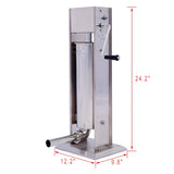 Stainless Steel Commercial Sausage Stuffer,Dual Speed Vertical Sausage Maker 11LB/5L, Meat Filler W46557791