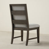 Aberll Solid Wood Upholstered Dining Chairs, Set of 2, Gray T2574P164584