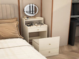 3 in 1 Vanity Desk With mirror and light ,Small makeup vanity set with charging station, With 2 W1321P205993