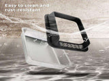 black L15 Stainless steel cat litter box, made of thickened material to prevent scratching and 96145720