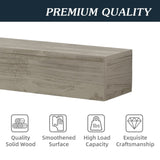 60" Rustic Wood Fireplace Mantel,Wall-Mounted & Floating Shelf for Home Decor W1390138522