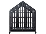 Heavy Duty Dog Cage pet Crate with Roof & window on roof W206115370