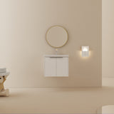 24 Inch Soft Close Doors Bathroom Vanity With Sink, Suitable For Small Bathroom W999125749