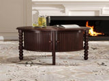 Vintage Round Coffee Table Storage in 30.3" for Living Room, Mid Century Modern Cocktail Table N735P277387D