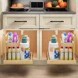 Under Sink Organizers and Storage 22" W x 21" D, 2 Tier Pull Out Cabinet Organizer with Hard Close, T3210P277247