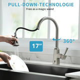 Touchless Kitchen Faucet,Hands Free Automatic Smart Kitchen Faucet W1932P149032