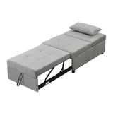 Folding Ottoman Sofa Bed Gray W2297P216470