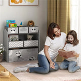 ZNTS Grey toy organizer with storage box 57415544