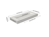 42'' Bathroom Solid surface Basin, Matte White Color T3785P491213