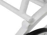 193*64.5*93cm Backrest Adjustable Courtyard Cast Aluminum Lying Bed White 04914009