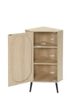 Corner cabinet ,Rattan door,Freestanding Corner Tables For Small Spaces, Corner Shelf Stand For W688P160490