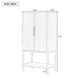 U_STYLE Sophisticated Oak Veneer Cabinet with multiple storage functions,Suitable for N711P210122B