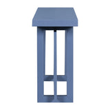 U_STYLE 59.1'' Painted Entryway Table Pine Veneer,Unique Triple Rectangle Design Console Table N711P230809V