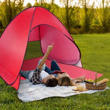 Pop Up Beach Tent Sun Shade Shelter Anti-UV Automatic Waterproof Tent Canopy for 2/3 Man w/ Net 00636327