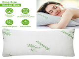 2 pack Bamboo Memory Foam Hypoallergenic Bed For Head Neck Rest Sleeping Shredded 88734388
