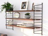 3-Tier Wall Shelves with Adjustable Shelf, Wood Storage Shelf Books, Room Decor, Hanging Shelf 29653601