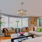 Modern Crystal Chandelier for Living-Room Round Cristal Lamp Luxury Home Decor Light Fixture W1340P189405