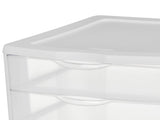 (2 pack) 3 Drawer Unit, Countertop Organizer, Clear Storage Solution for Desks, Countertops, and 39594271