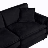 Oversized 41.73" Sofa Chair, Modern Upholstered Armchair with 1 Toss Pillow, Modular Sectional Sofa W3163P269209