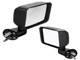 Manual Mirrors Black Left Right Side Pair For 2007-2017 Jeep Wrangler 28928984