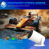 Mini Projector, Support 4K 1080P Portable Projector with Dual Band WIFI6 5G Wireless 5.2 Bluetooth 58964004