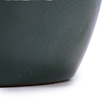 Handmade Dark Green Glazed Ceramic Planter Set of 3, 15/12/9 Inch Diameter, Solid Glossy Finish, for W3273P321543