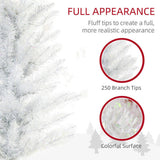 5ft Tall Pencil Prelit Artificial Christmas Tree Holiday Dcor with 250 Colorful Surface Branches, 60308633