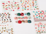 30sheet GlossyBlossom 3D Christmas Nail Stickers Korean Made Holiday Nail Art Decals for Festive 76464400