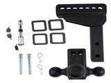 Adjustable Trailer Hitch 18,500 lbs 2" Receiver 6" Drop/Rise Tow Hitch Tri-Ball Trailer Kit Black 06953656