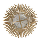 27" in Sunburst Design Wall Mirror Decorative Golden Finish for Entryway, Modern Living room W2078124329