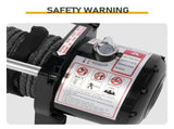 12,000 lb Electric Winch Dual Wired/Wireless Operation with Synthetic Rope & Towing Chain 90330008