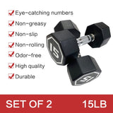 Premium Octagonal Dumbbell Large Numbers Hard Chrome Plated Handle Dumbbells to Assist with 54416919