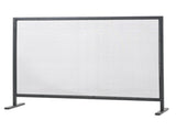 Regina 1-Panel Iron Fireplace Screen 38" x 30", Black Finish N775P386918B
