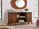 47.6" Sideboard Buffet Cabinet with Storage, Farmhouse Fluted Sideboard with 2 Sliding Doors & Solid W1801P457808