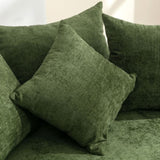 Orisfur. 360&deg Swivel Accent Barrel with Storage Ottoman & 4 Pillows, Modern Chenille Leisure WF323718AAF