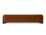 Alpine 90.5" Sherpa Sofa, Burnt Orange Performance Velvet B2719P606840