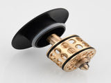 Brass Pop Up Sink Drainer with Overflow Bathroom Drain With Removable Strainer Basket Black 08890168