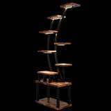 Plant Stand indoor 9-Tiered , 63.6" Tall Plant Stand with 5 Grow Lights, Adjustable Lighting Modes W2887P288504