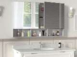 48X30 Medical Cabinet with Mirror, suitable for bathroom, wall-mounted bathroom mirror, with storage W708P581229