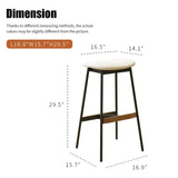 Modern Set of 2 Bar Stools Comfortable & Stylish Counter Height and Bar Height Bar Stools,Soft W2105P145999