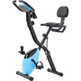 Folding Exercise Bike, Fitness Upright and Recumbent X-Bike with 10-Level Adjustable Resistance, Arm 17723494