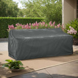 SHEILD PATIO OUTDOOR 3 SEATER COVER, DARK GRAY N775P230615G