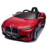 ZNTS Licensed BMW I4,12v Kids ride on car 2.4G W/Parents Remote Control,electric car for kids,Three speed W1396104255