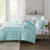 Full/Queen Metallic Printed Comforter Set B03595835