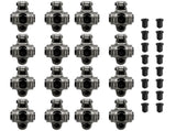 SBC 350 1.60 Ratio 3/8" Self-Aligning Stainless Steel Roller Rocker Arms Nuts 58689010