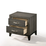 Weathered Grey 2-Drawer Nightstand B062P209015